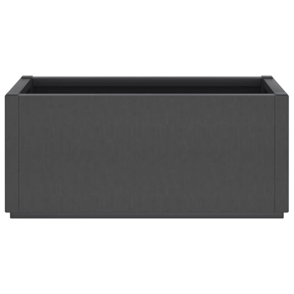 Vaso/floreira 80x36x35 cm PP cinzento-escuro - 4