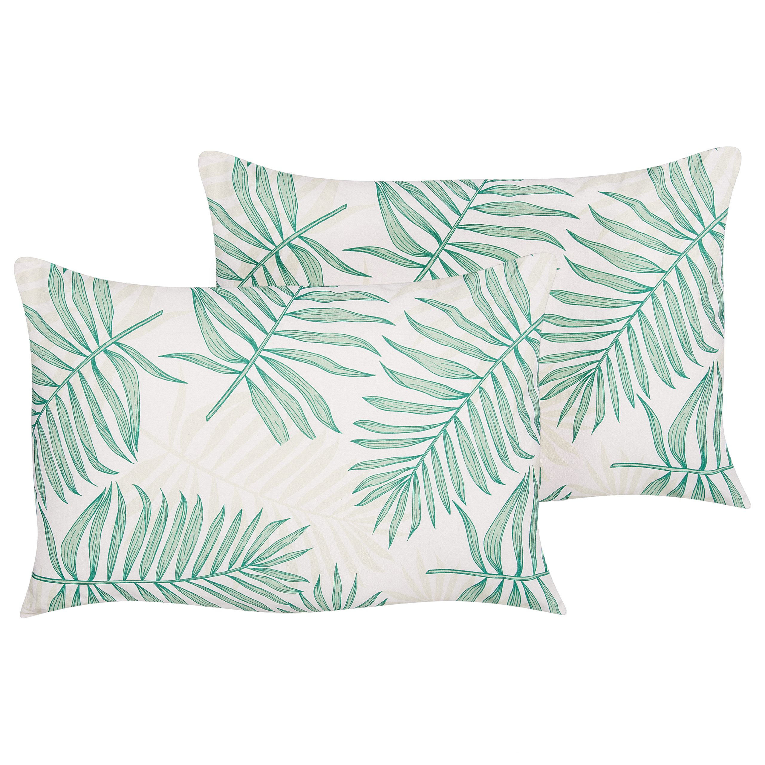 Set de 2 perne pentru exterior POGGIO Imprimeu botanic 40 x 60 cm Verde 2buc