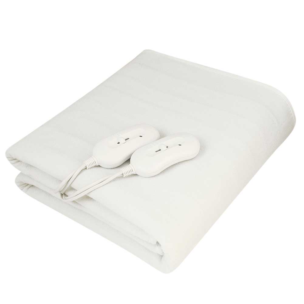 Coperta Elettrica Termica Letto Matrimoniale Coprimaterasso Scaldaletto 2x60W - 4