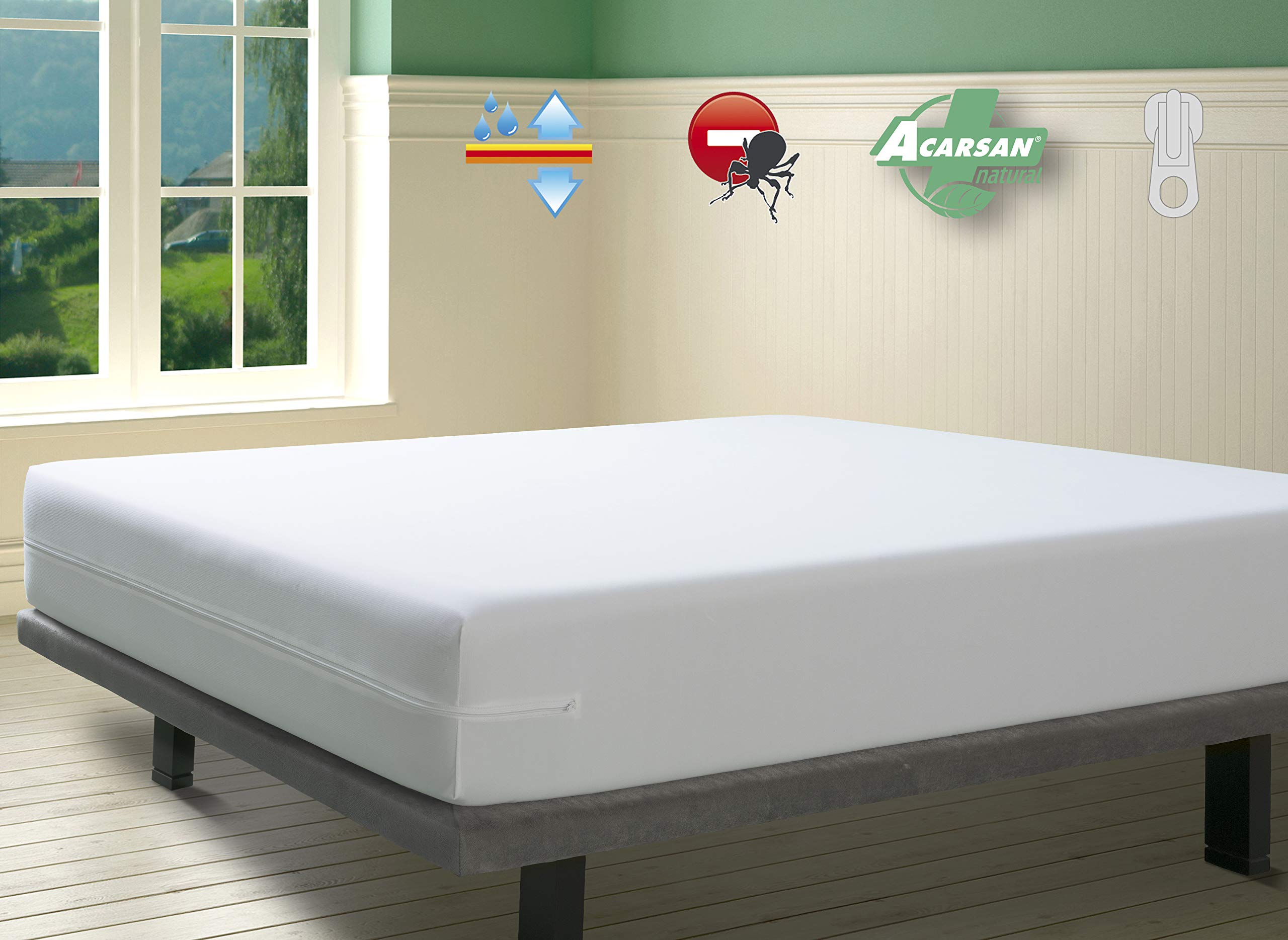 Yaheetech Set 2 Comodini Con Cassetti - Moderni, Bianchi, 61x45x35 Cm, Legno MDF E Pino, Per Camera Da Letto - Foto 3