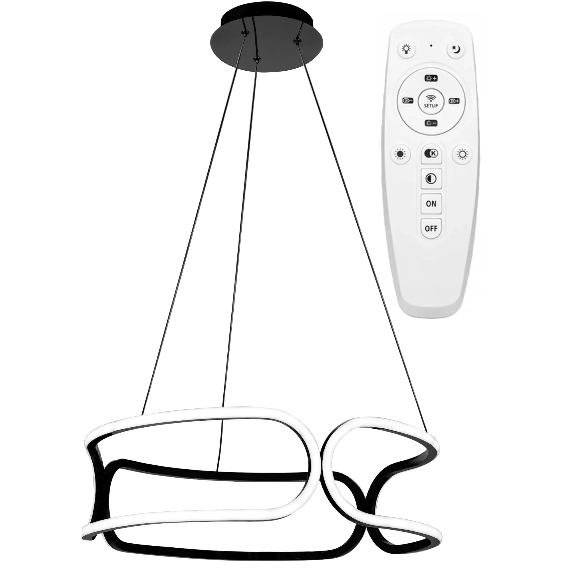 Lampa Sufitowa Led Toolight Led App790-Cp Trio Czarny