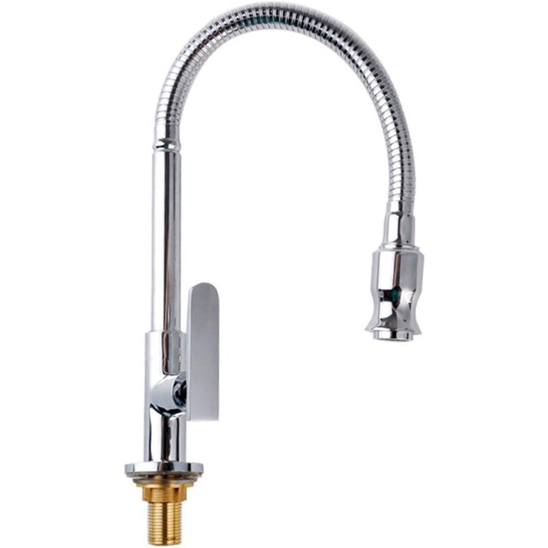 360 Obrotowy Kuchnia Bar Łazienka Bateria zlewozmywakowa Pojedyncza Zimna woda Elastyczny wąż Pralnia Ogród zewnętrzny Zastosowanie baterii