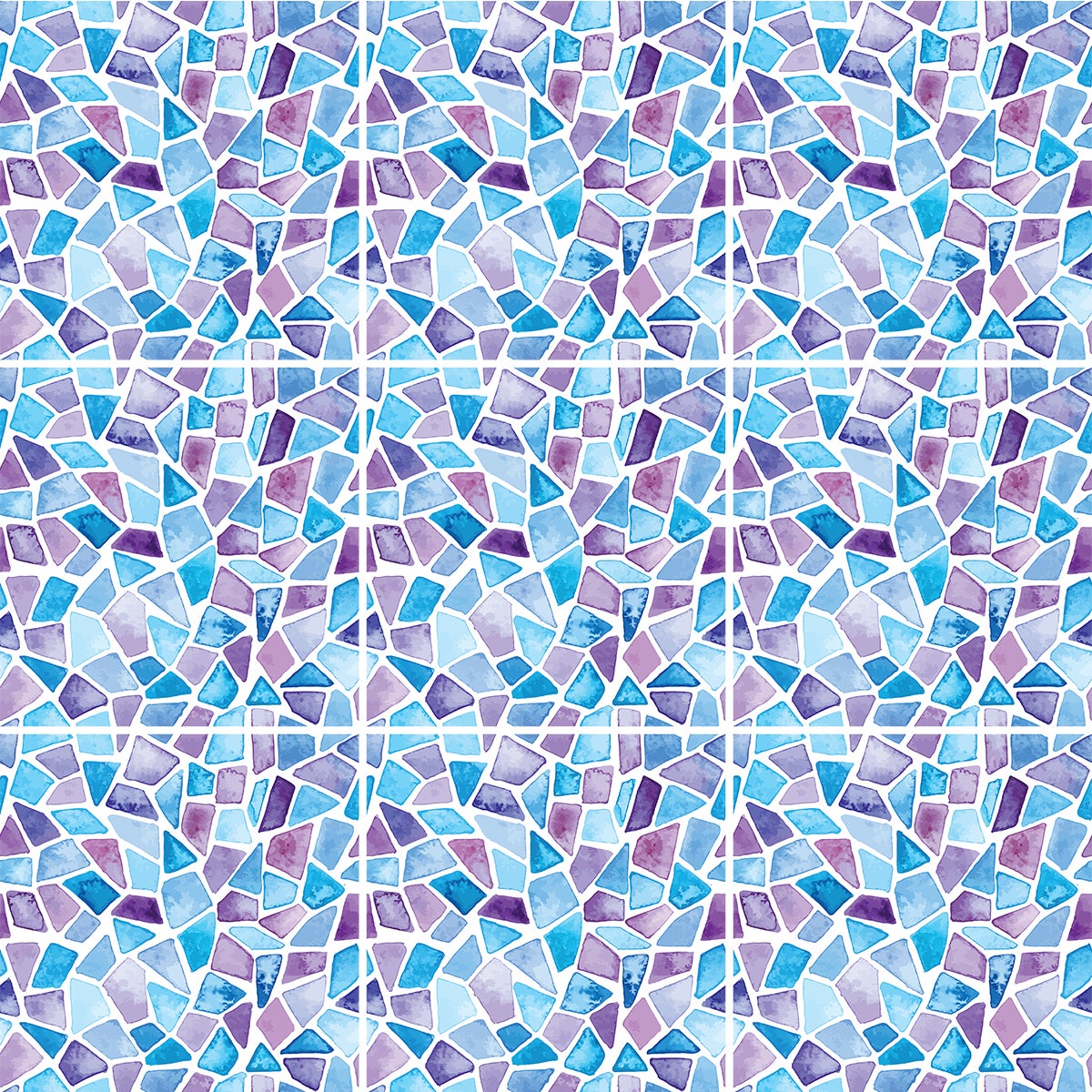 9 adesivi piastrelle terrazzo uzziel - Sticker adesivo - adesivi murali - 9stickers10x10cm - 4