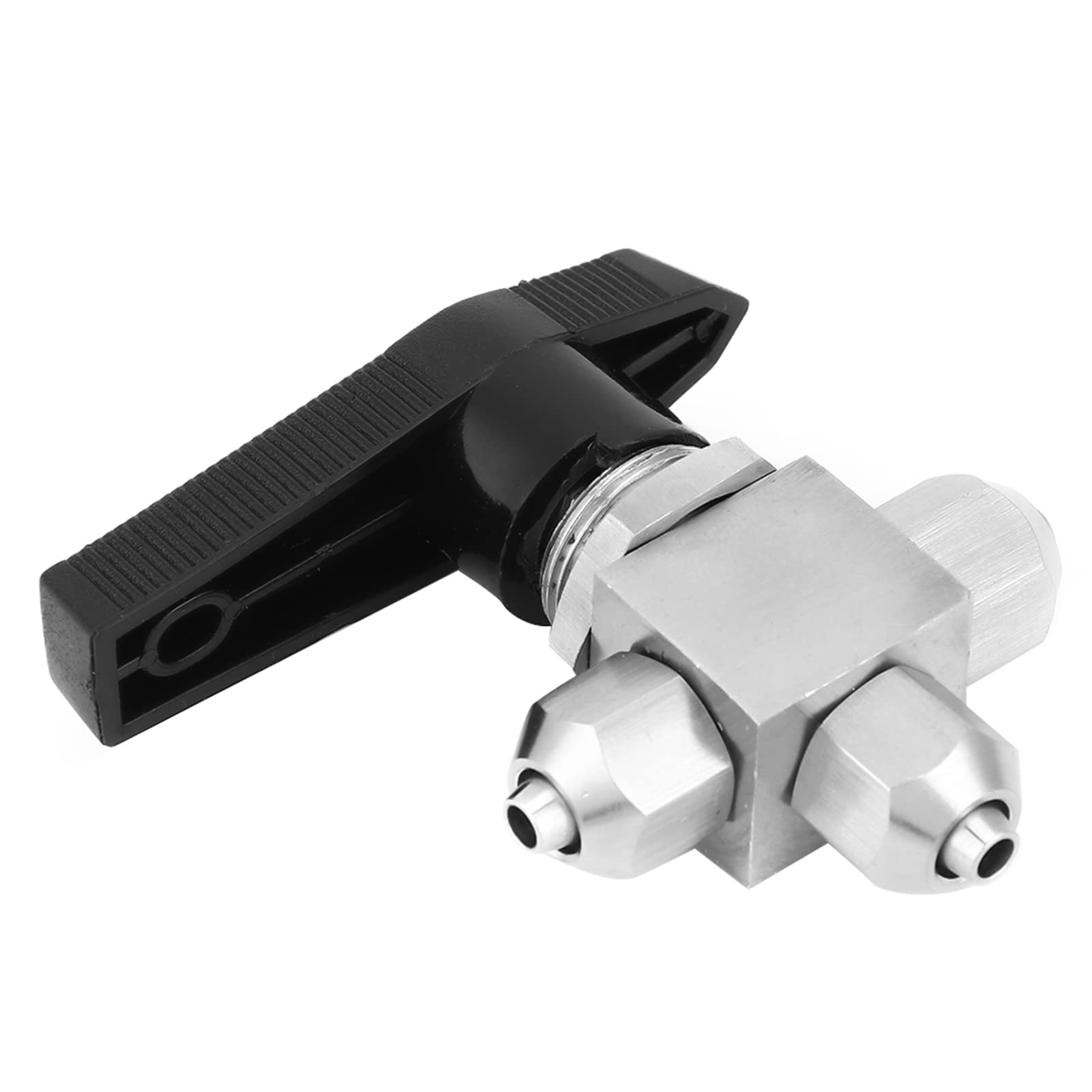 Válvula De Bola De Tres Vías Horizontal En Acero Inoxidable 304/316 – Modelo En L, De Giro Rápido, Para Gas Y Alta Presión (12×8 Mm)