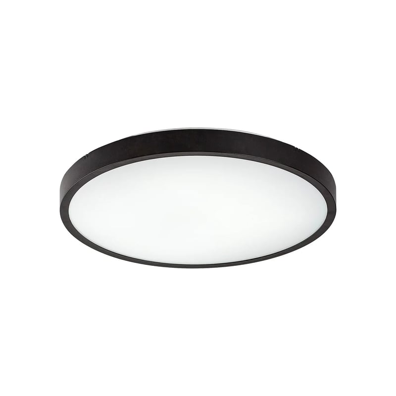 Plafon Alenzo okrągły czarno-biały LED 24W 3000/4000/6000K 1500lm wym: 6,5 x 35,5 cm IP44 tworzywo sztuczne Rabalux