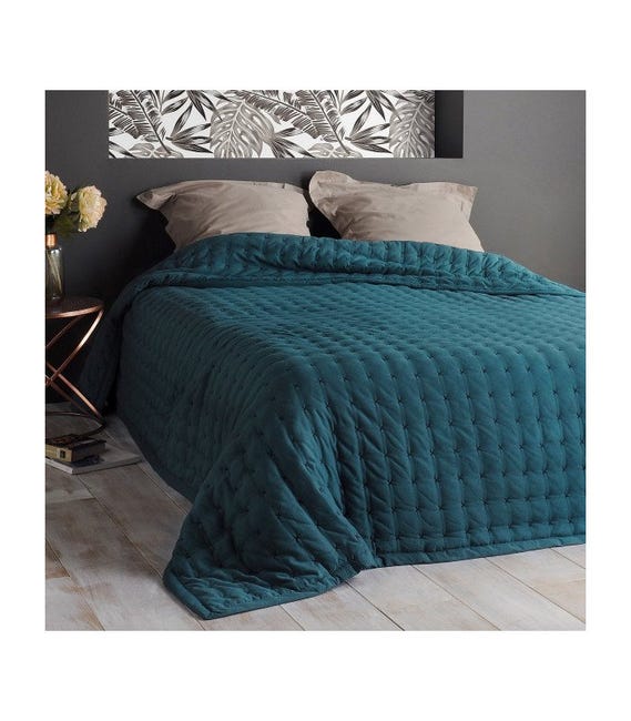 Dessus De Lit Albigny Lac 230 X 250 Cm Bleu Clair - Dessus de lit Dessus De Lit Albigny Lac 230 X 250 Cm Bleu Clair - Dessus de lit