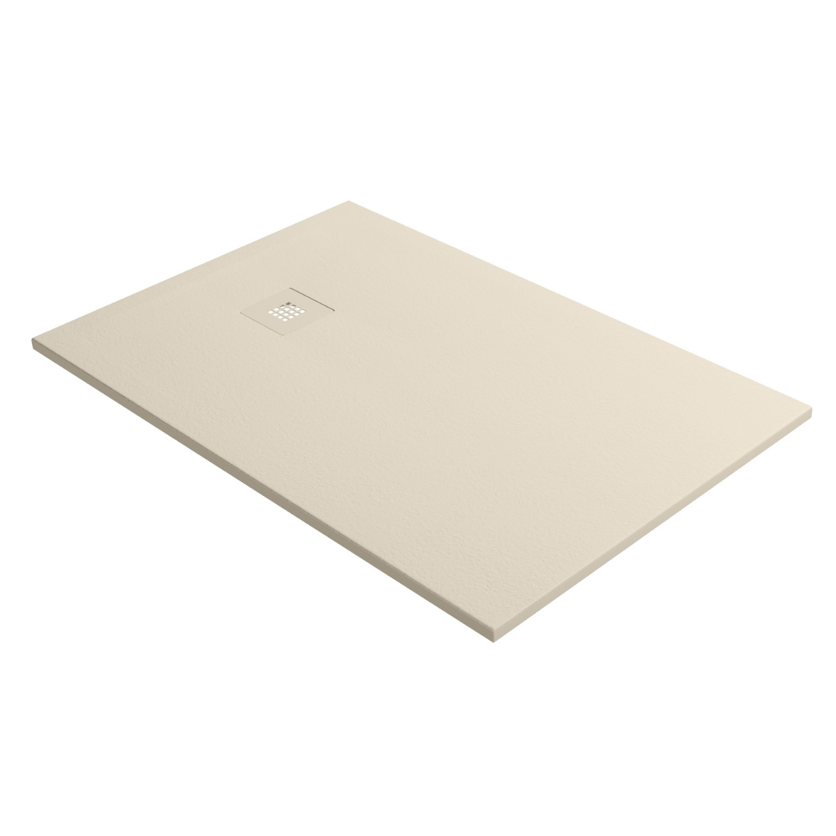 Receveur de Douche Extraplat 160x90x3cm Beige en Résine Minérale - Antidérapant, Texture Ardoise - THOR LAVABERG - 3