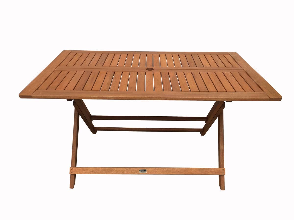 Mesa plegable en madera exótica 