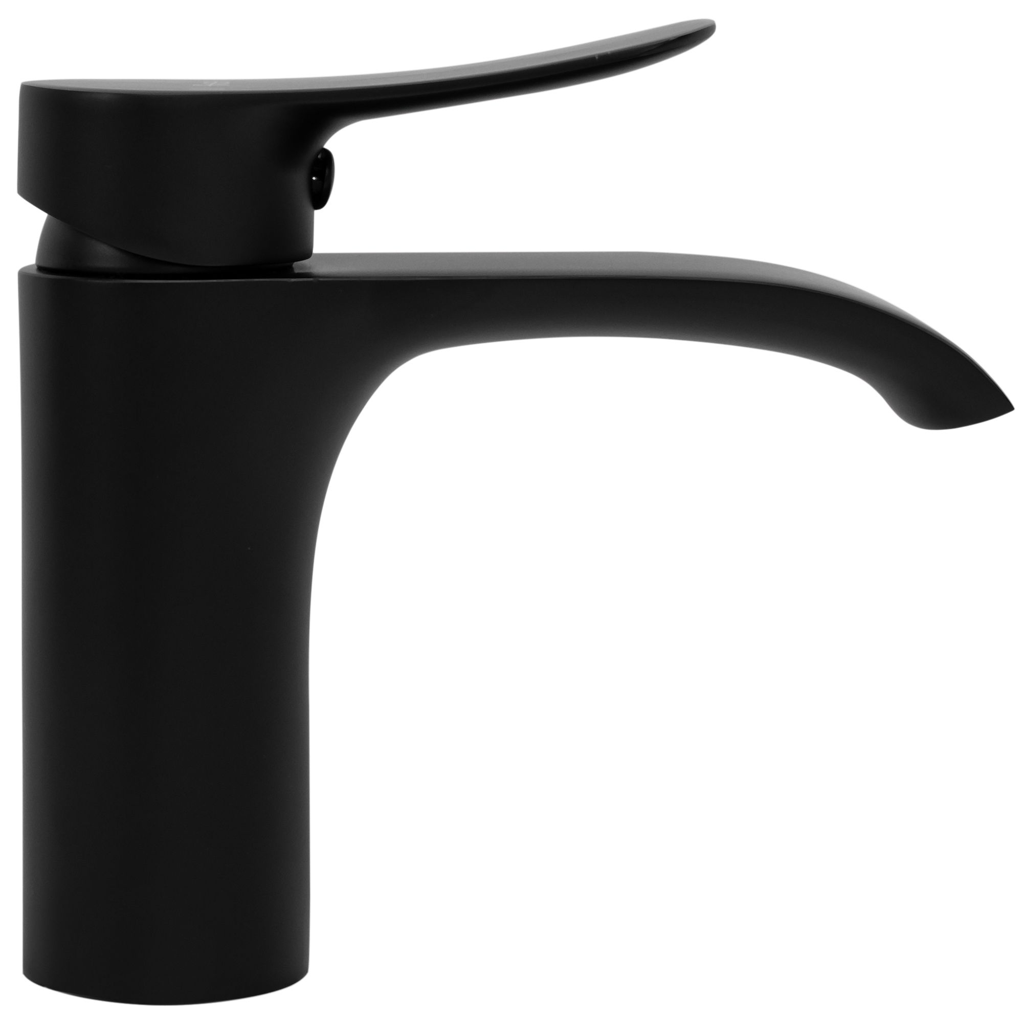 Robinet De Lavabo Monocommande Rea Dart Black - Laiton, Noir, Mitigeur Réglable Pour Salle De Bain