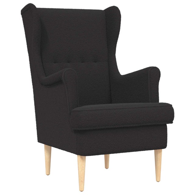 Fauteuil Noir Bouclé