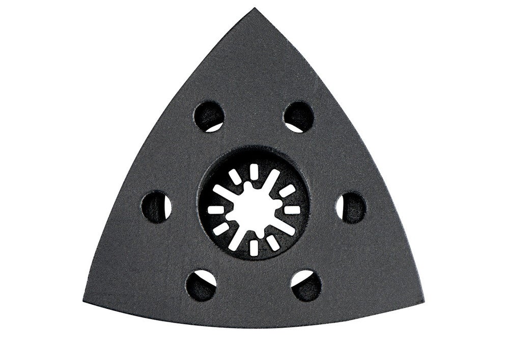 Placa de rectificación triangular 93 mm MT con enganche con tejido autoadherente (626421000) METABO