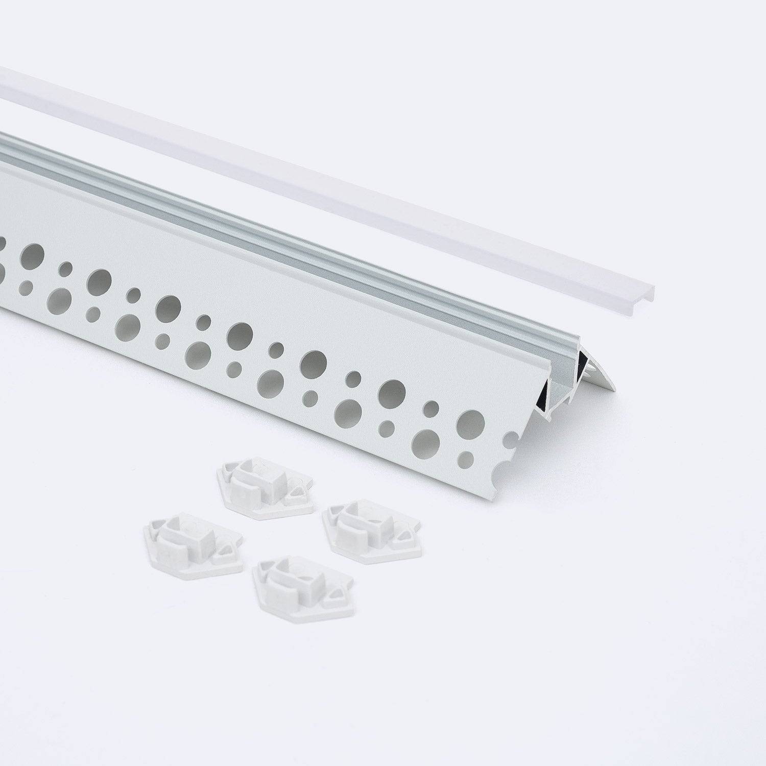 Profilé Aluminium Intégration Plâtre/Placo Angle Arista Tira LED jusqu ...