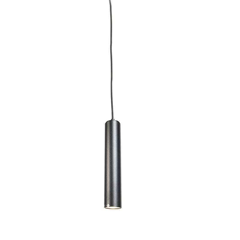 Qazqa nowoczesny lampa wisząca - Tuba - czarny, 5.5cm wewnętrzne