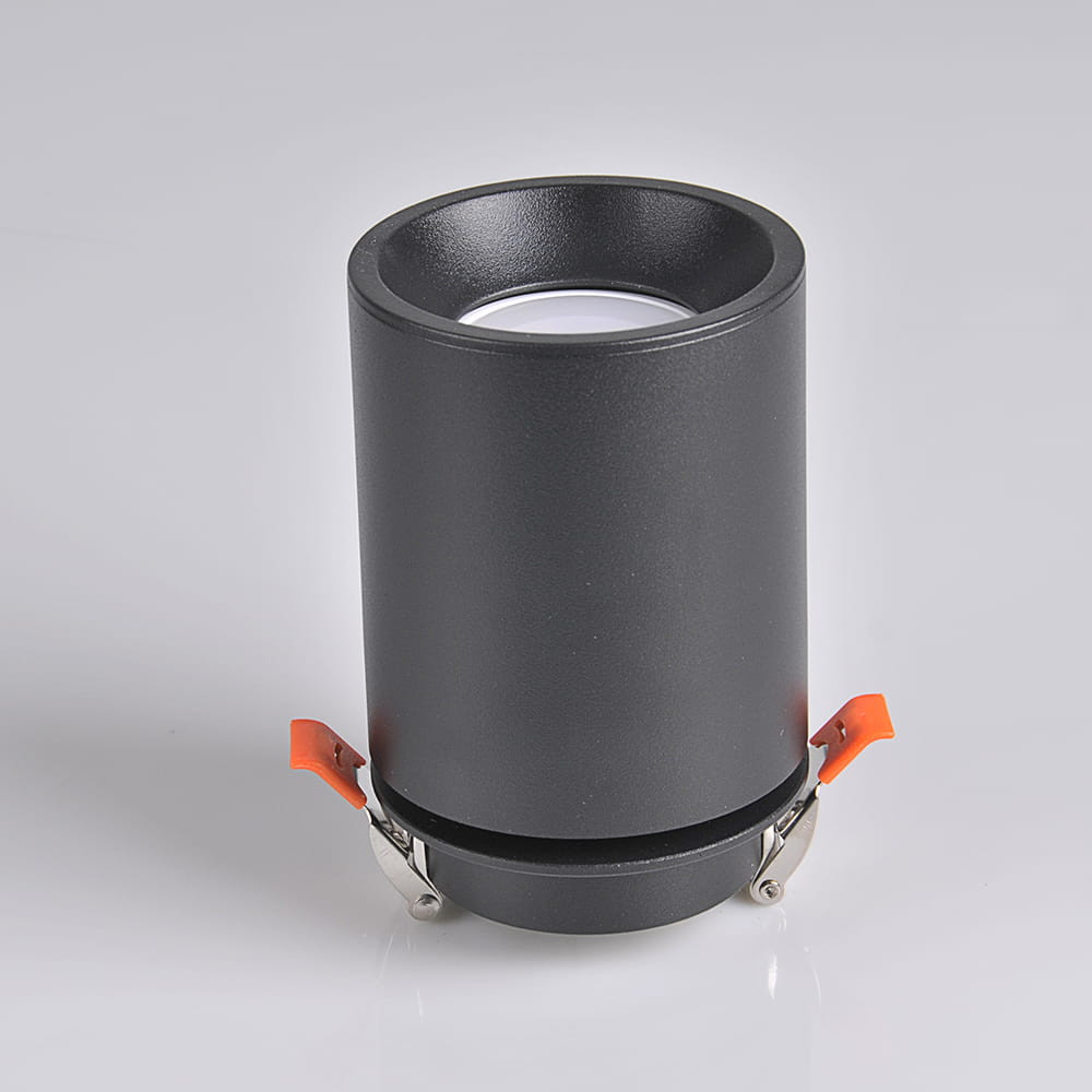 Oprawa sufitowa wpuszczana podtynkowa Pallas czarna 1xGU10x10W okrągła ruchoma IP20 wym: 13,7 x 8,2 x 8,2 cm aluminium Polux - 3