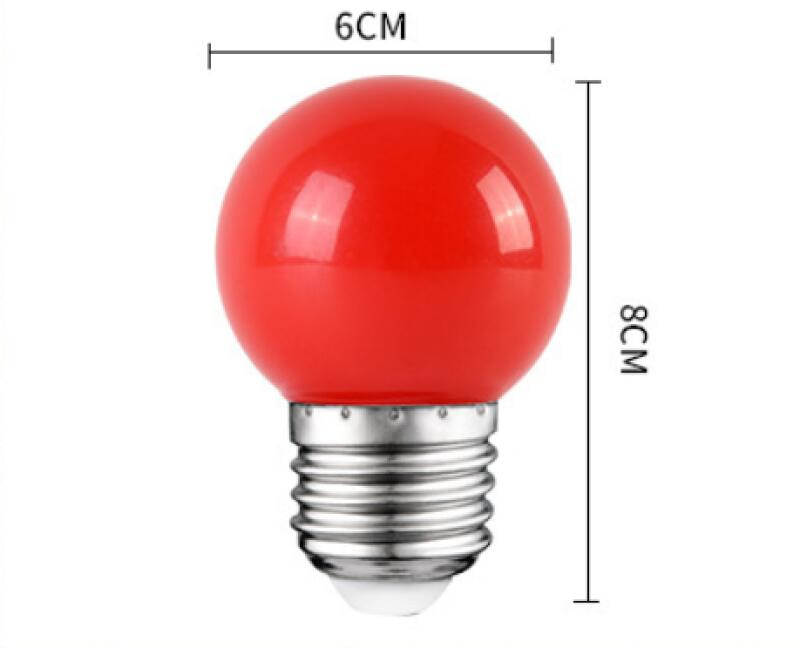 28 Lampadine LED E27 Colorate 2W – Confezione Multipla Con Rosso, Verde, Blu, Arancione, Giallo, Rosa, Viola – Per Decorazioni Natalizie E Feste