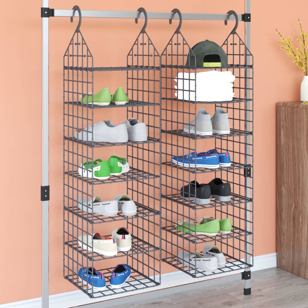 HomeBuddy Organisateur De Garde-manger Au-dessus De La Porte Organiseur De 6 Paniers Etagere A Epices Robuste Avec 3 Ensembles De Crochets Rembourres A Suspendre Pour Porte Derriere Le Rangement
