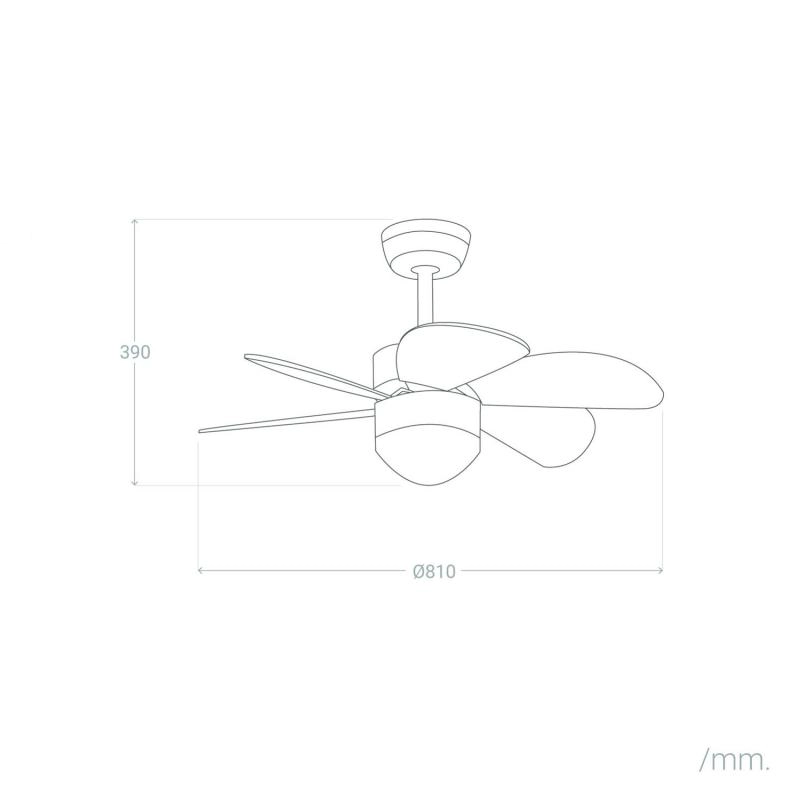 Ventilateur de Plafond Silencieux Orion Blanc 81cm Moteur DC Blanc - 7