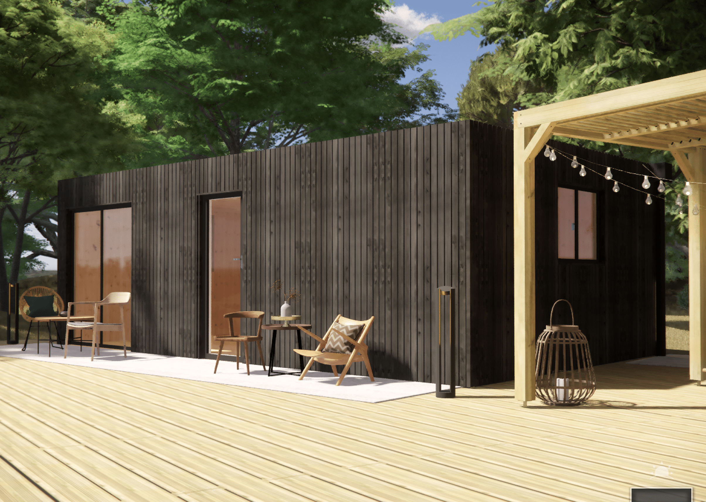 Studio de jardin Airbnb en bois 7,7 x 4,6 x 2,7 m avec plancher isolé - 6