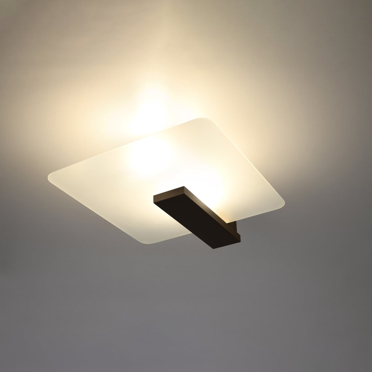 Plafon NAPPO wenge LED 3000K - 40x14x47.5cm Sollux
