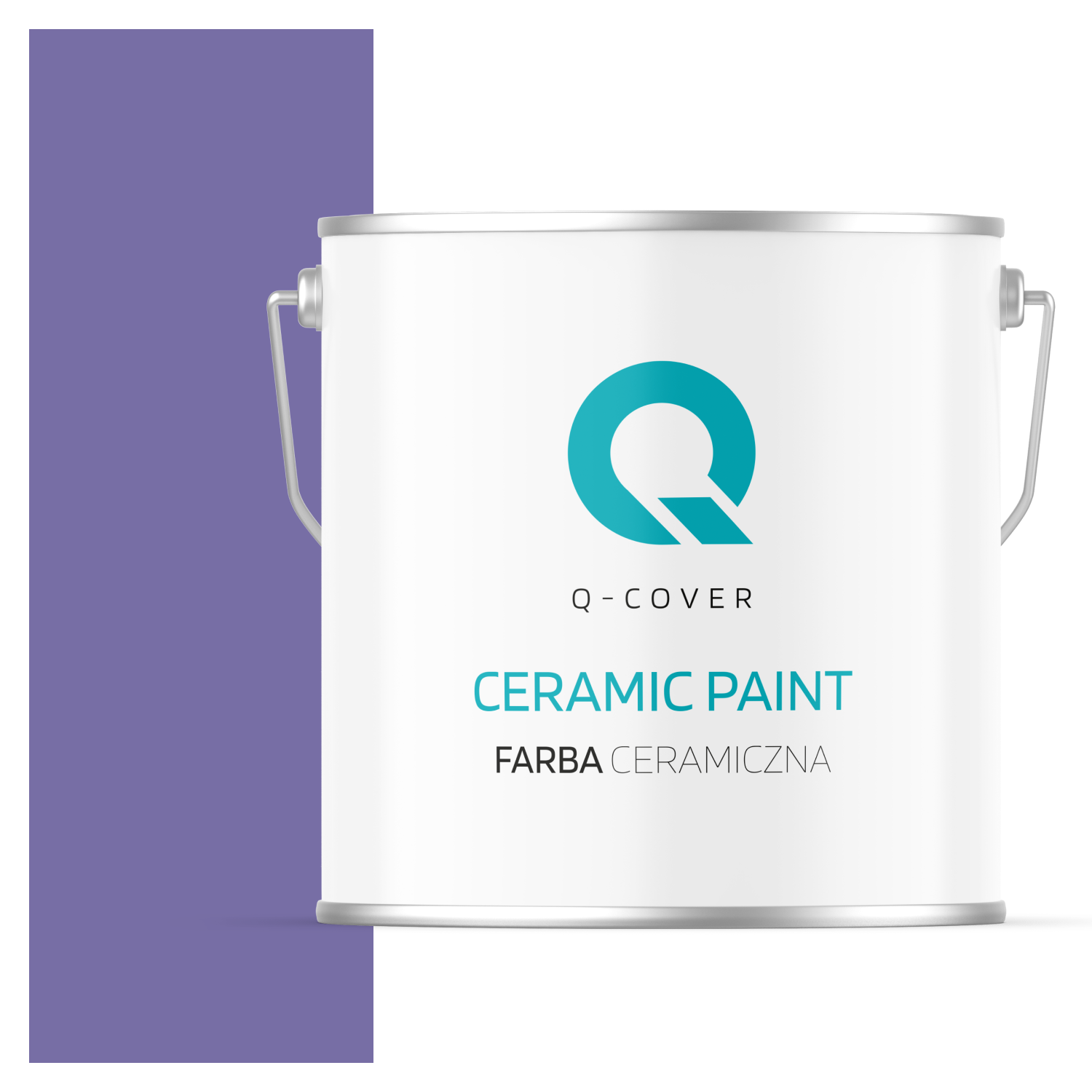 Farba Ceramiczna Do Ścian i Sufitów Q-Cover Śliwkowy H2618 Głęboki Mat 5L