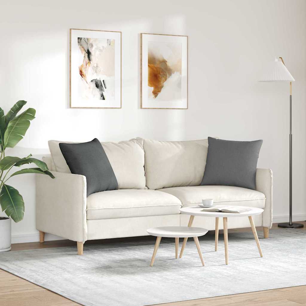 Coussins de canapé 2 pcs Gris foncé 50 x 50 cm tissu vidaXL - 5