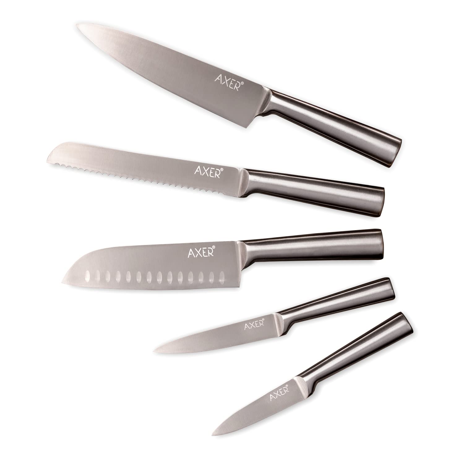 Set Coltelli Da Cucina,14 Pezzi Coltelli Cucina in Acciaio Inox, Set