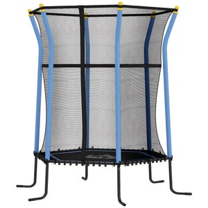 Trampolino Elastico Ultrasport Jumper 140 Cm Per Interni - Con Rete Di Sicurezza, Per Bambini Dai 3 Anni, Rosso/blu