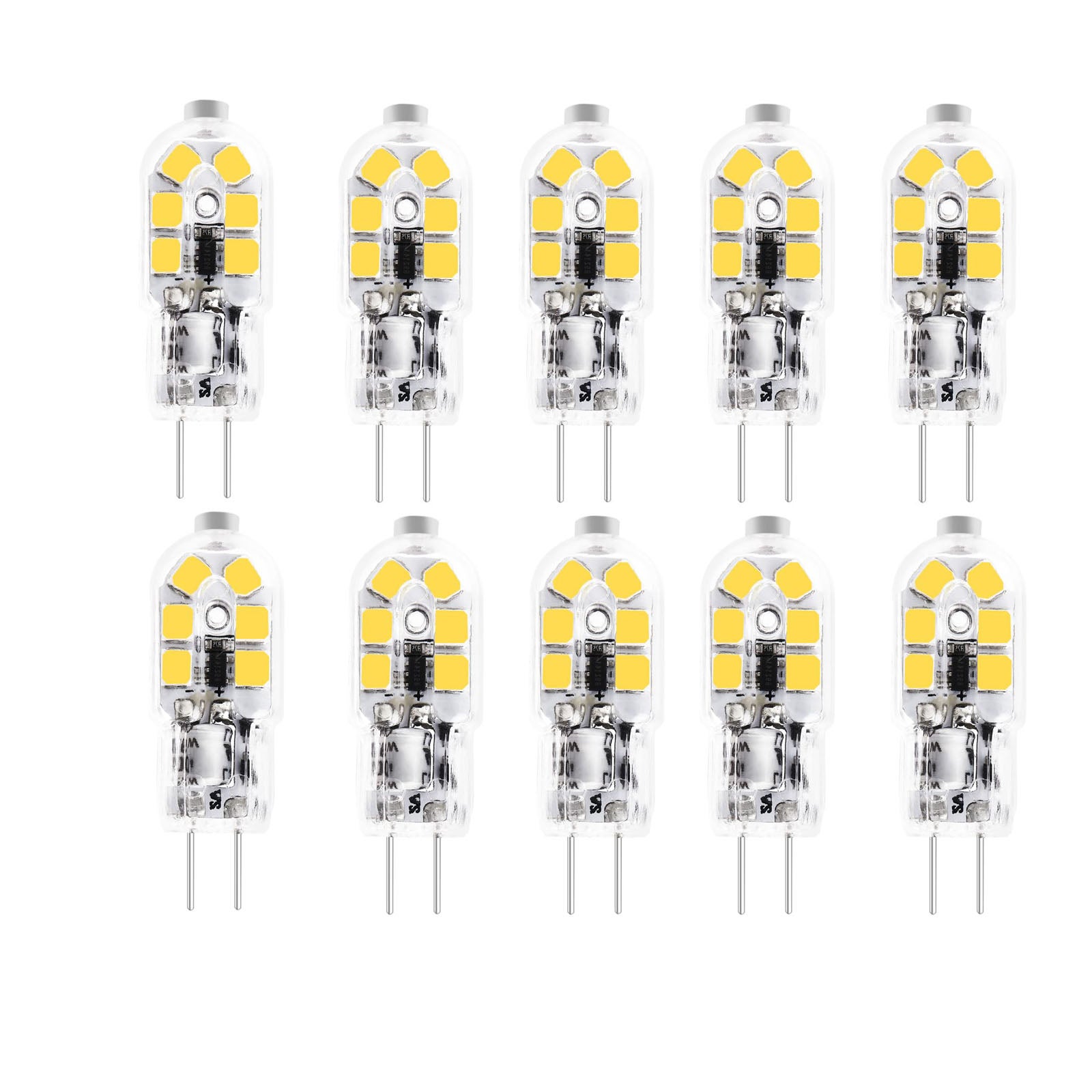 Ampoule LED G4 3W 12V AC/DC - Blanc Chaud 3000K, Équivalent 30W Halogène, Dimmable - Pour Lustre, Spots