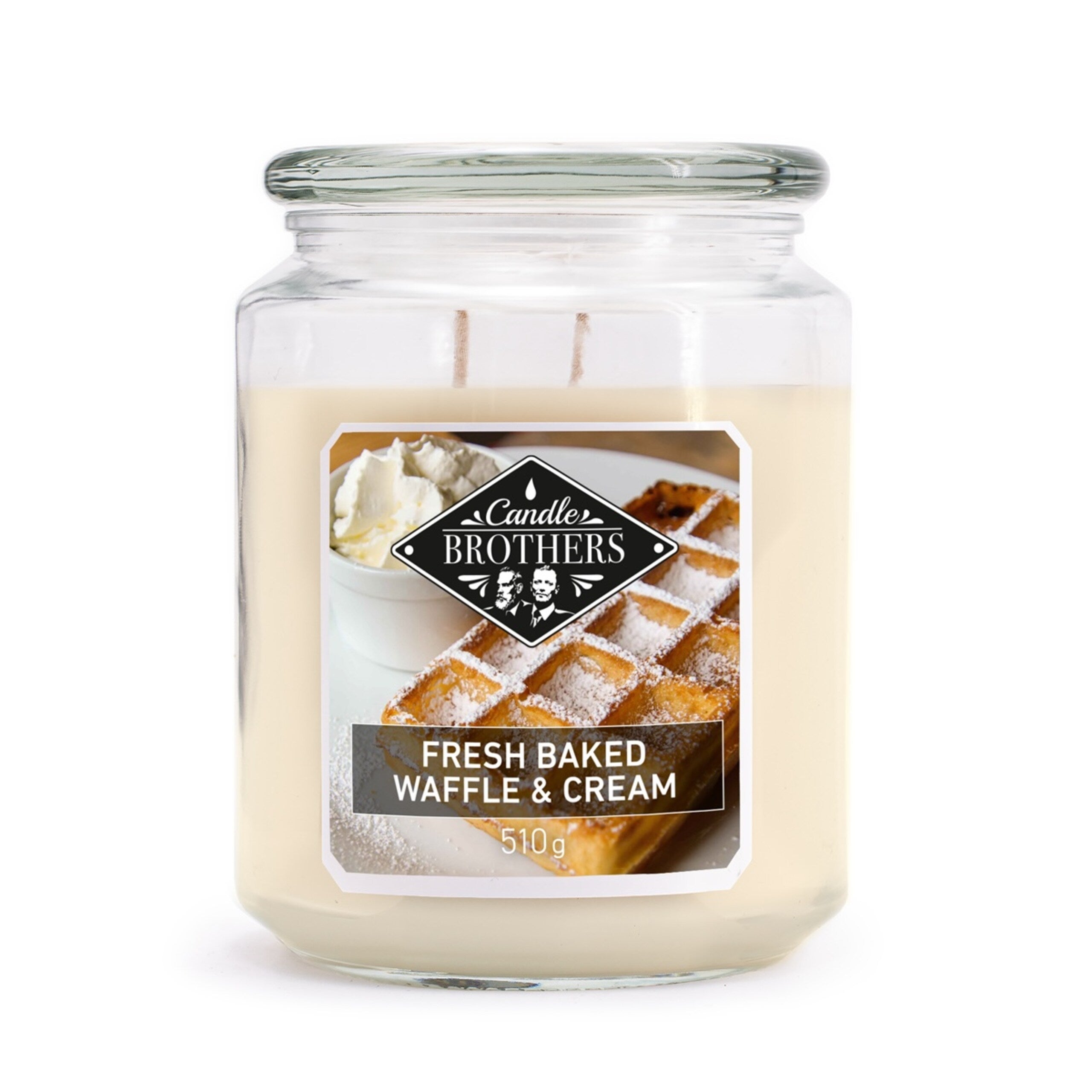 Candle Brothers Vela Perfumada Grande En Tarro De Cristal, árbol De Navidad, Vela De 2 Mechas, En Cristal, Vela Perfumada De Abeto, Vela De Larga Combustión (110 H), Velas Verdes (510 G