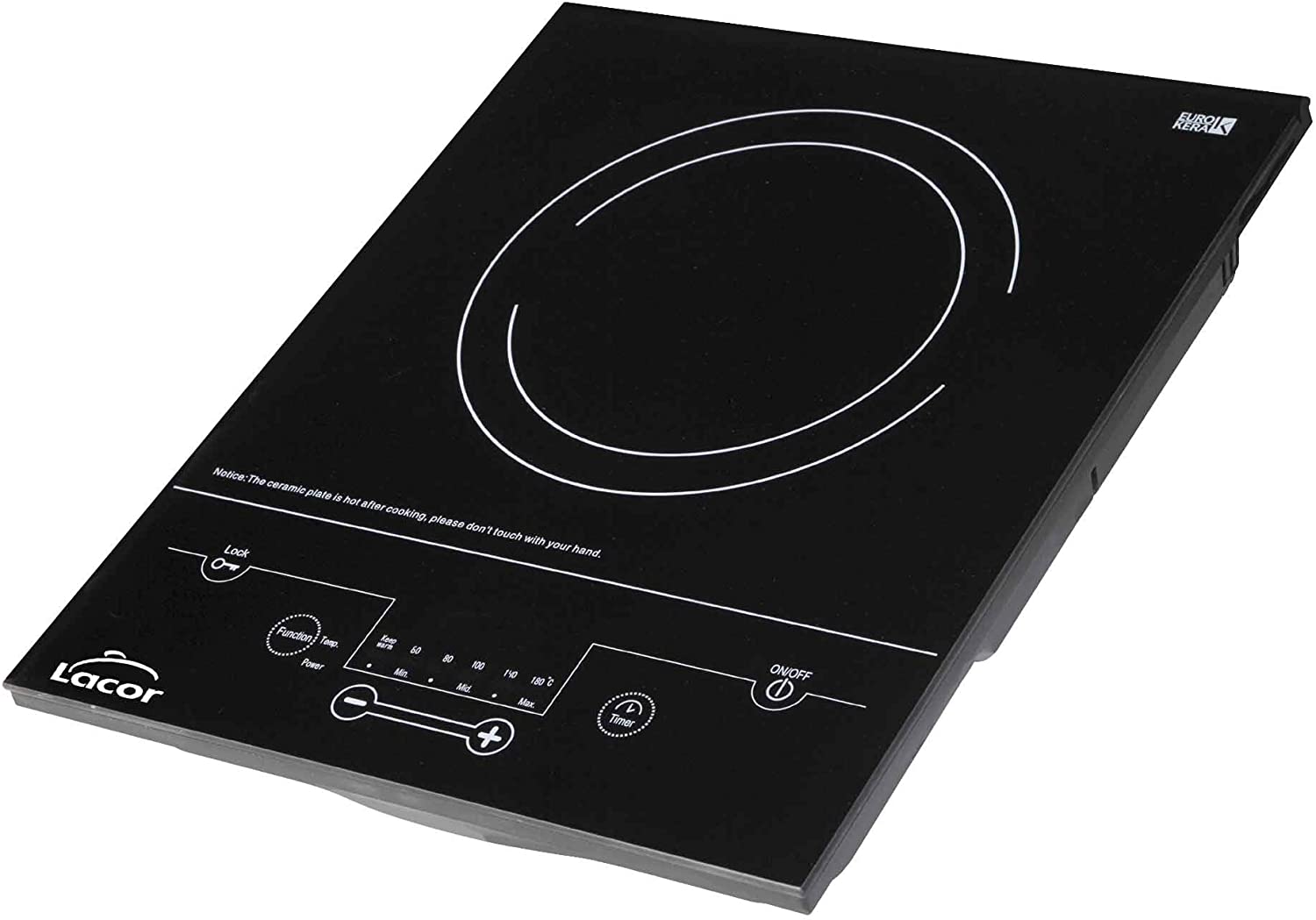 Lacor Placa De Induccion Portatil 2000W, - Imagen 3