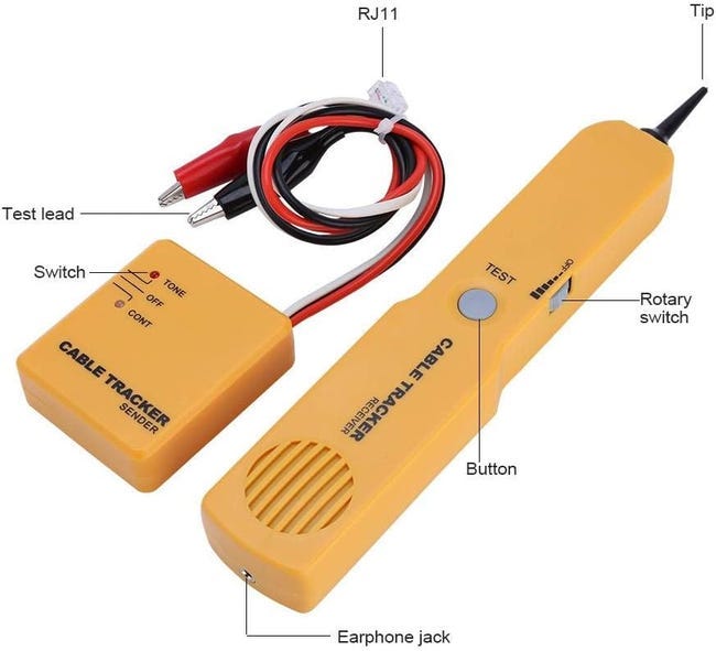 Vente TOOLTOP Grand écran LCD Testeur de câble réseau + Multimètre 2 en 1 400M/500M Mesure de longueur de câble réseau Mesure de courant AC DC Tension de mesure Tracker anti-bruit ET616 Vente TOOLTOP Grand écran LCD Testeur de câble réseau + Multimètre 2 en 1 400M/500M Mesure de longueur de câble réseau Mesure de courant AC DC Tension de mesure Tracker anti-bruit ET616