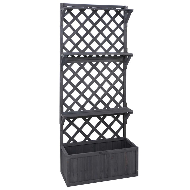 Podwyższona grządka HWC-P69, antracytowo-szary