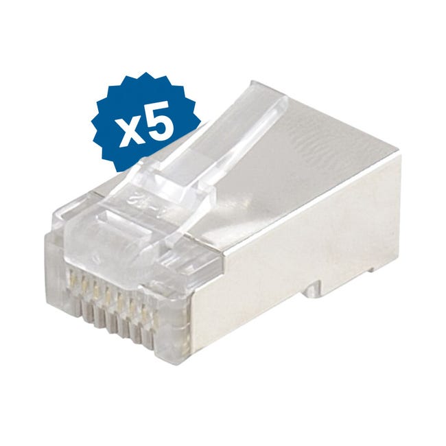 Fiches rj45 cat.6 a sertir kit de 5 fiches Itc 722334 | Leroy Merlin