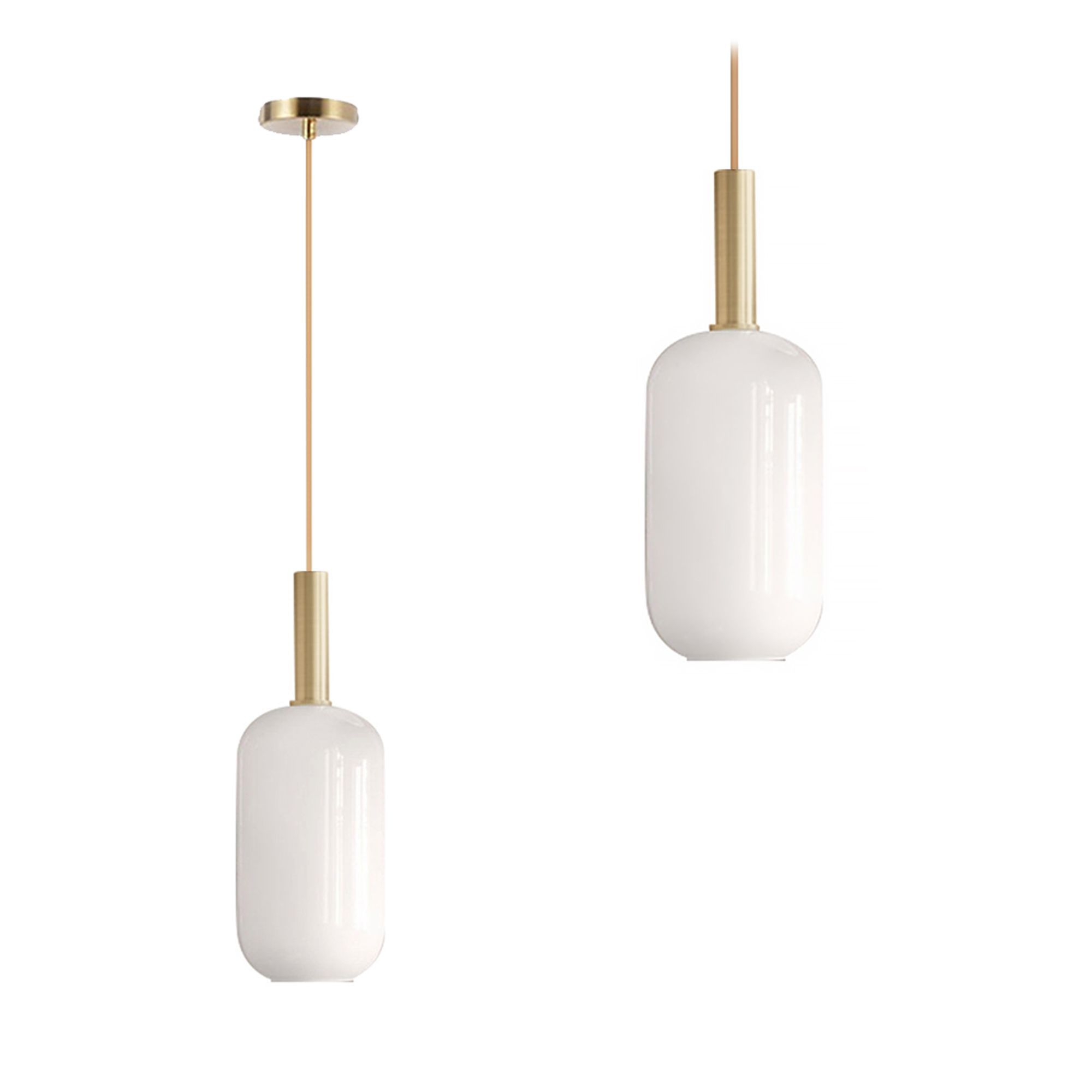 Lampa Sufitowa Wisząca Toolight App667-1Cp Złoty Biały