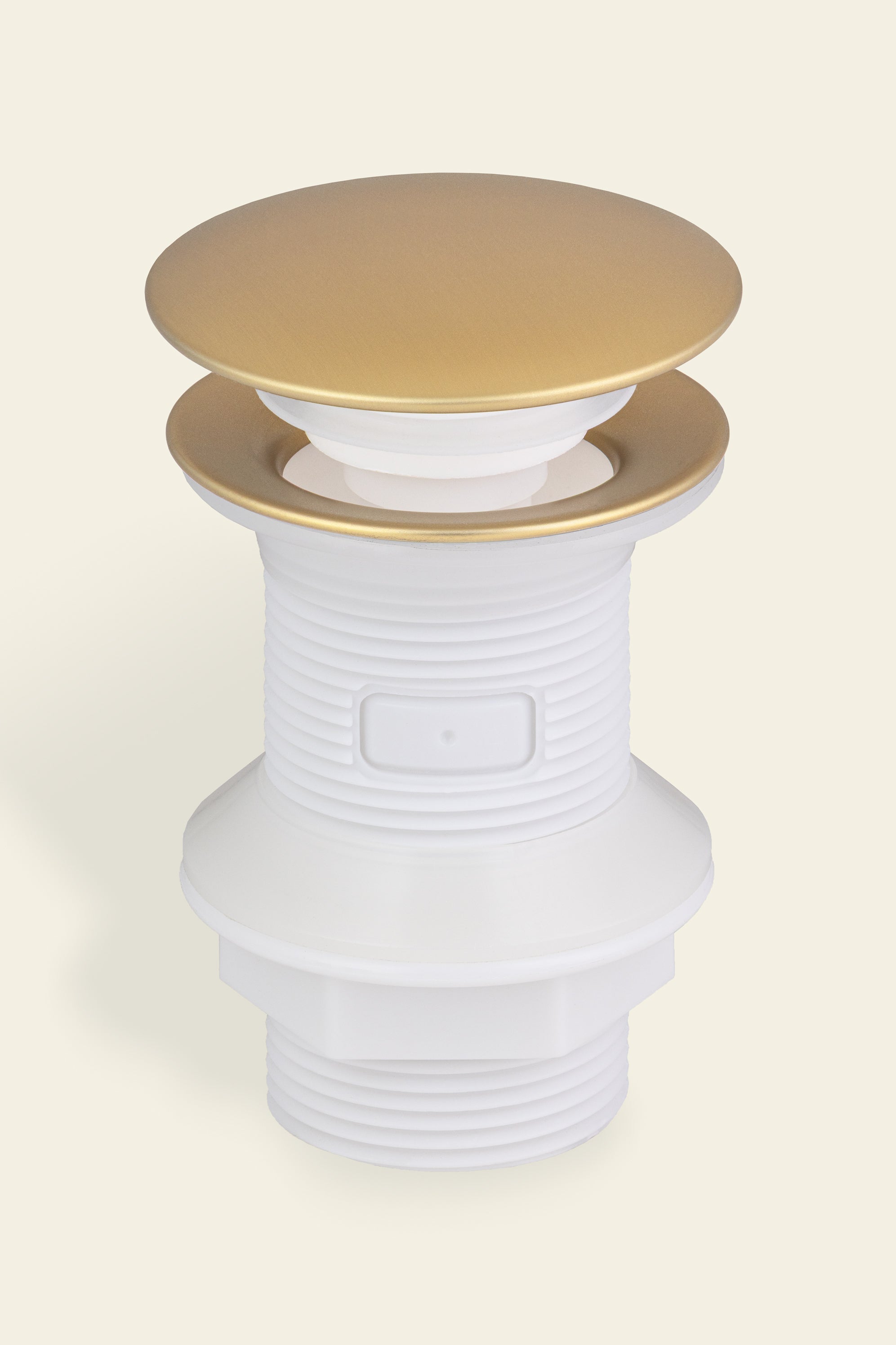 Bonde de lavabo clic clac TINA en ABS clapet en inox or brossé BASS - 2