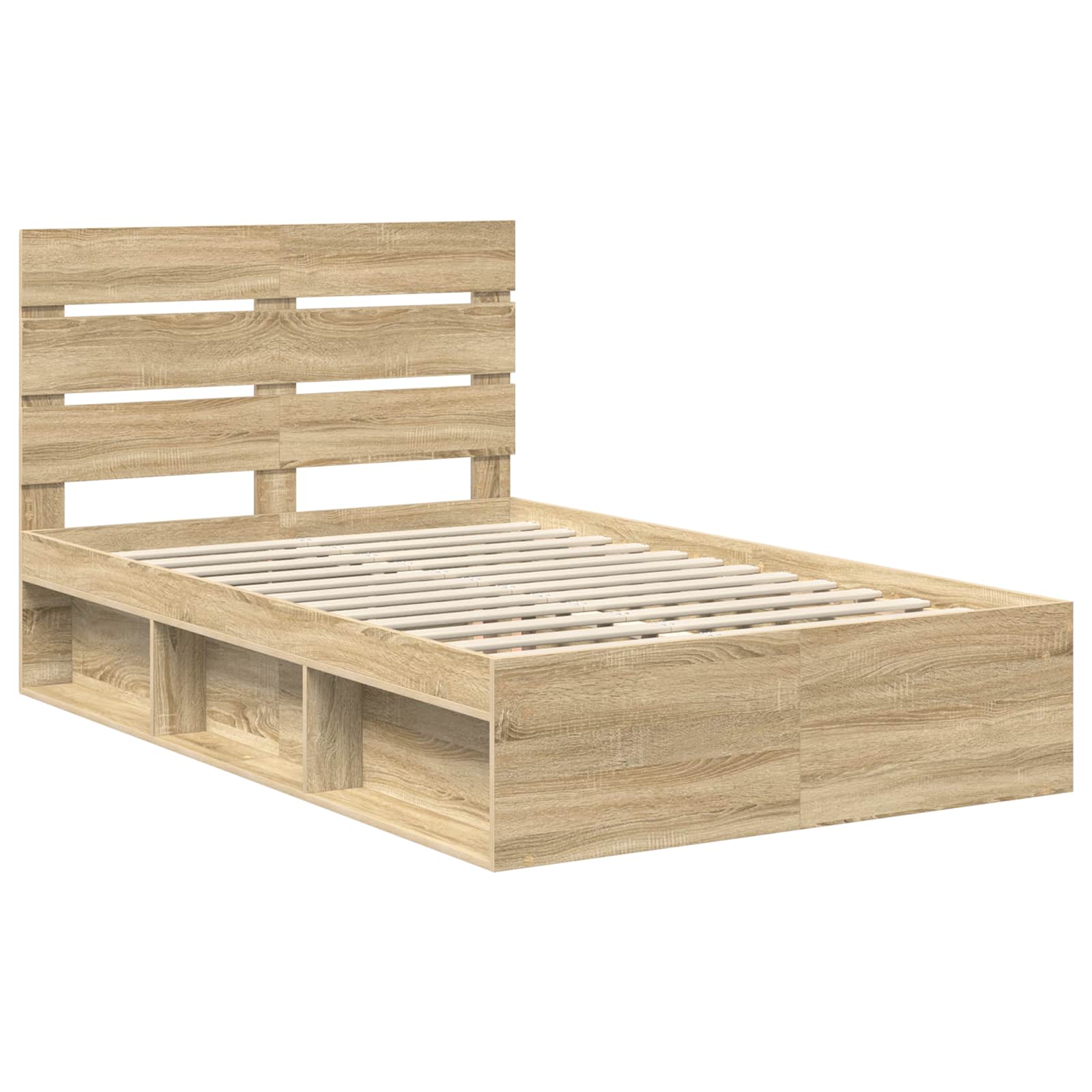 Cadre de lit 120 x 190 cm bois de pin massif - 4
