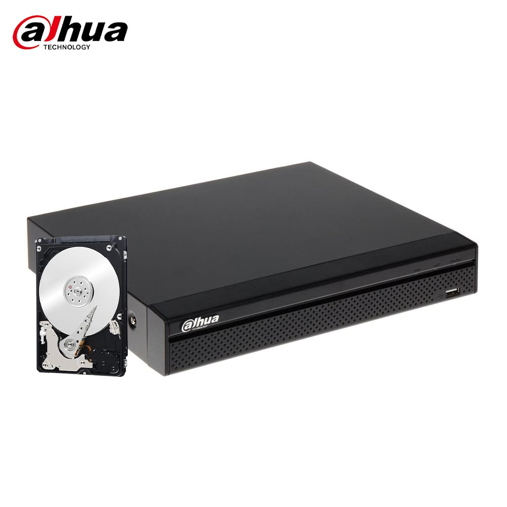 DAHUA DVR 8 CANALI 8 MPX ULTRA HD 4K 5IN1 P2P I2 VIDEOANALISI HARD DISK