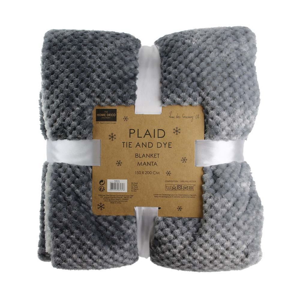 Plaid Nid Abeille Gris Xxl 150x200cm - 5