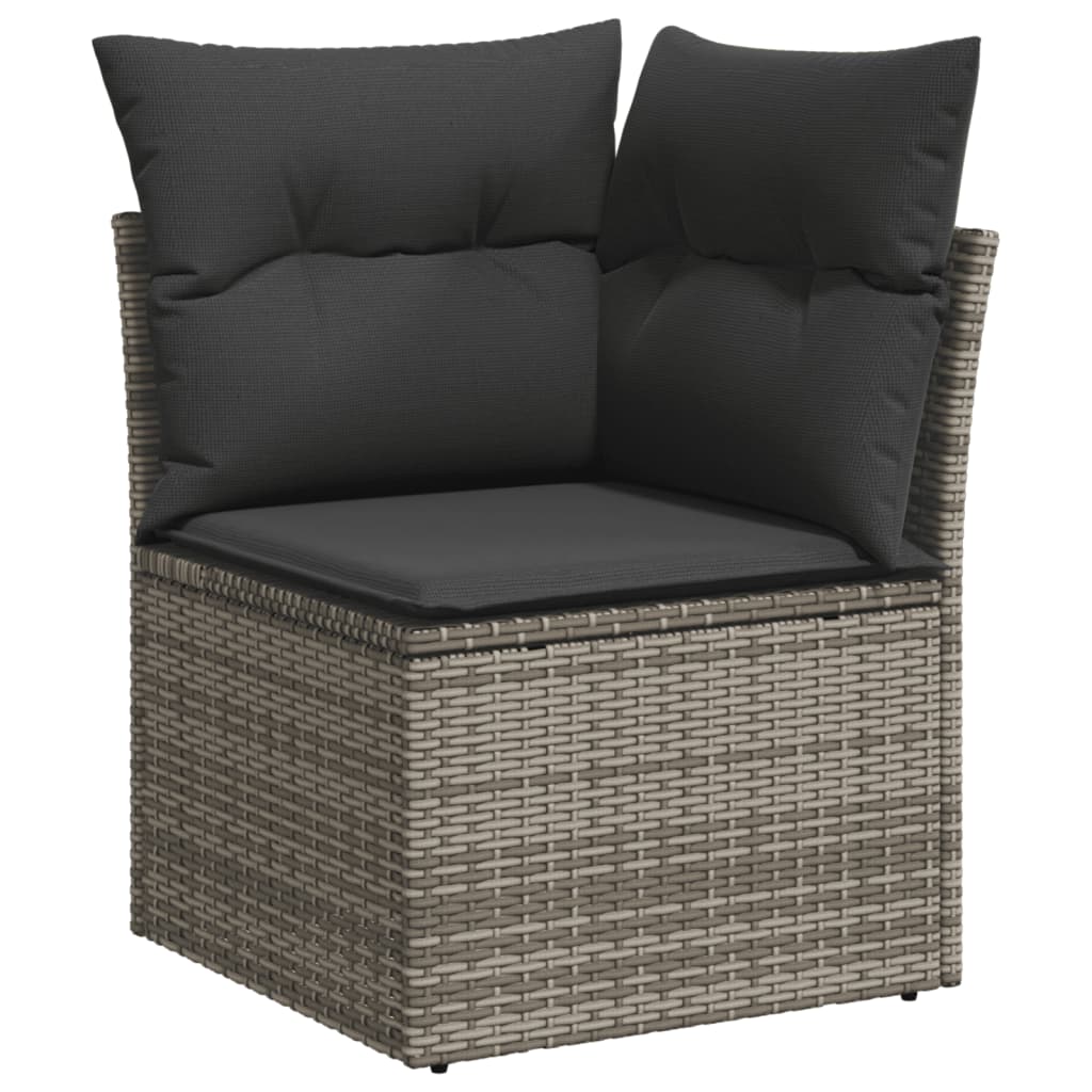 Salon bas de jardin en Rattan synthétique Gris 8 personnes - 4