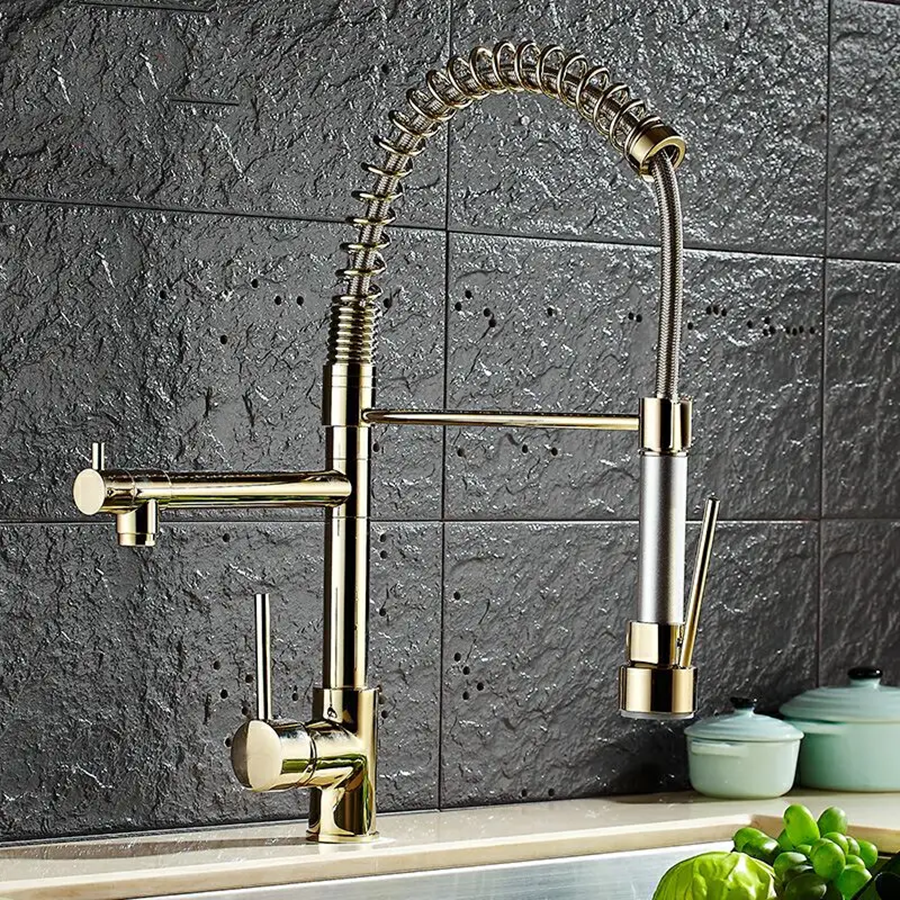 Rubinetto Da Bagno Dorato – Monocomando Con Beccuccio Da 105 Mm, In Acciaio Inox, Finitura Oro – Elegante E Resistente