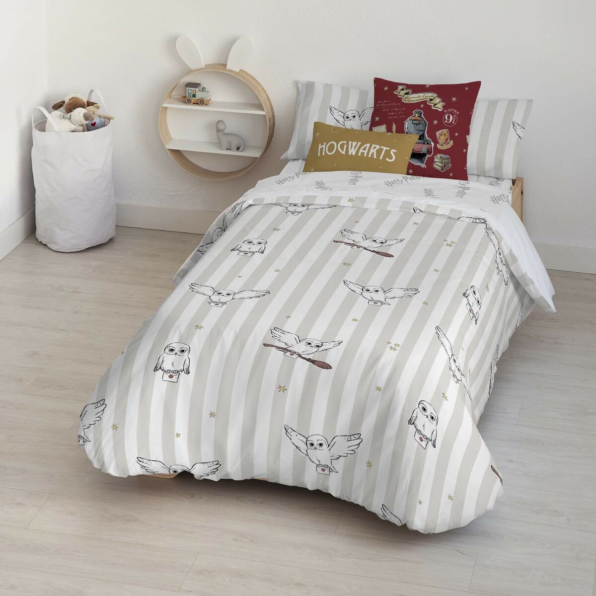 Funda nórdica harry potter hedwig flying multicolor 180 x 220 cm cama de 105