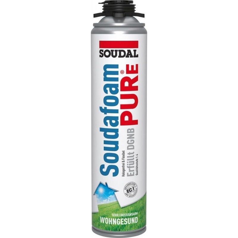 Piana montażowa 1K SOUDAFOAM PURe 500ml B1 biała puszka SOUDAL