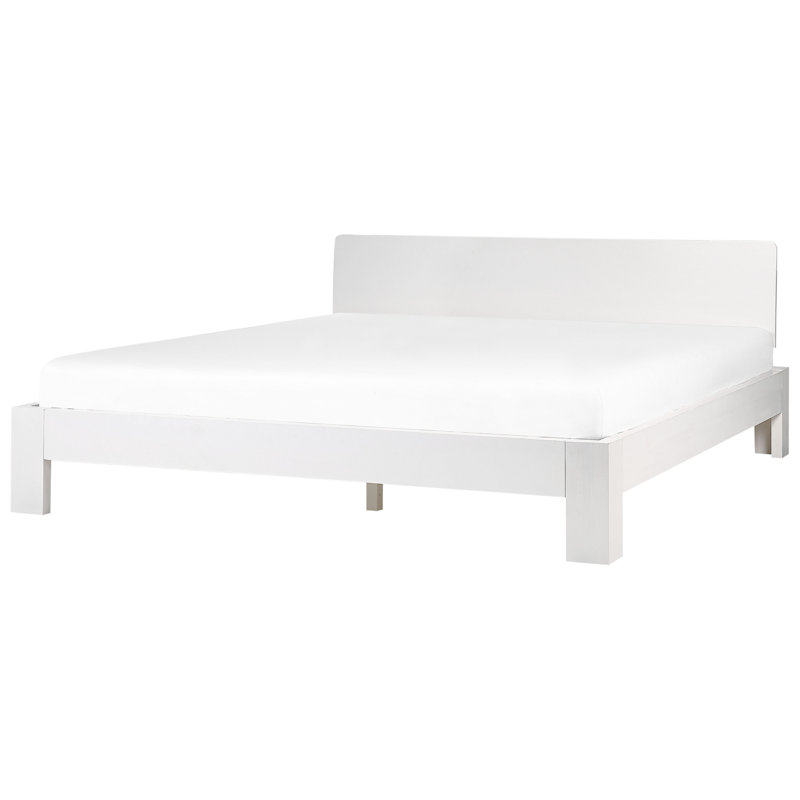 Lit Double 180 X 200 Cm En Bois Blanc ROYAN Leroy Merlin lit-double-180-x-200-cm-en-bois-blanc-royan-leroy-merlin