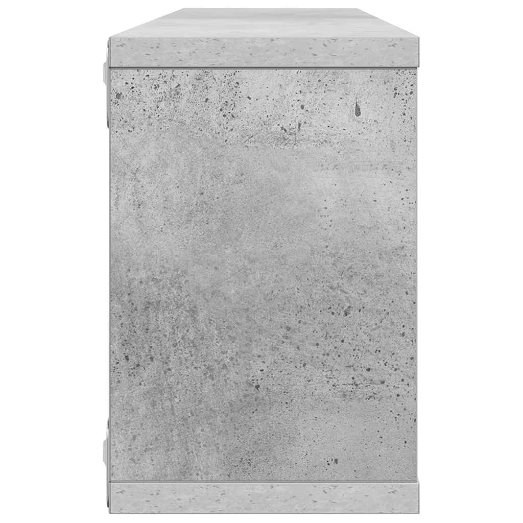 Lot de 4 étagères murales cube - Fixation invisible - Bois d'ingénierie ...