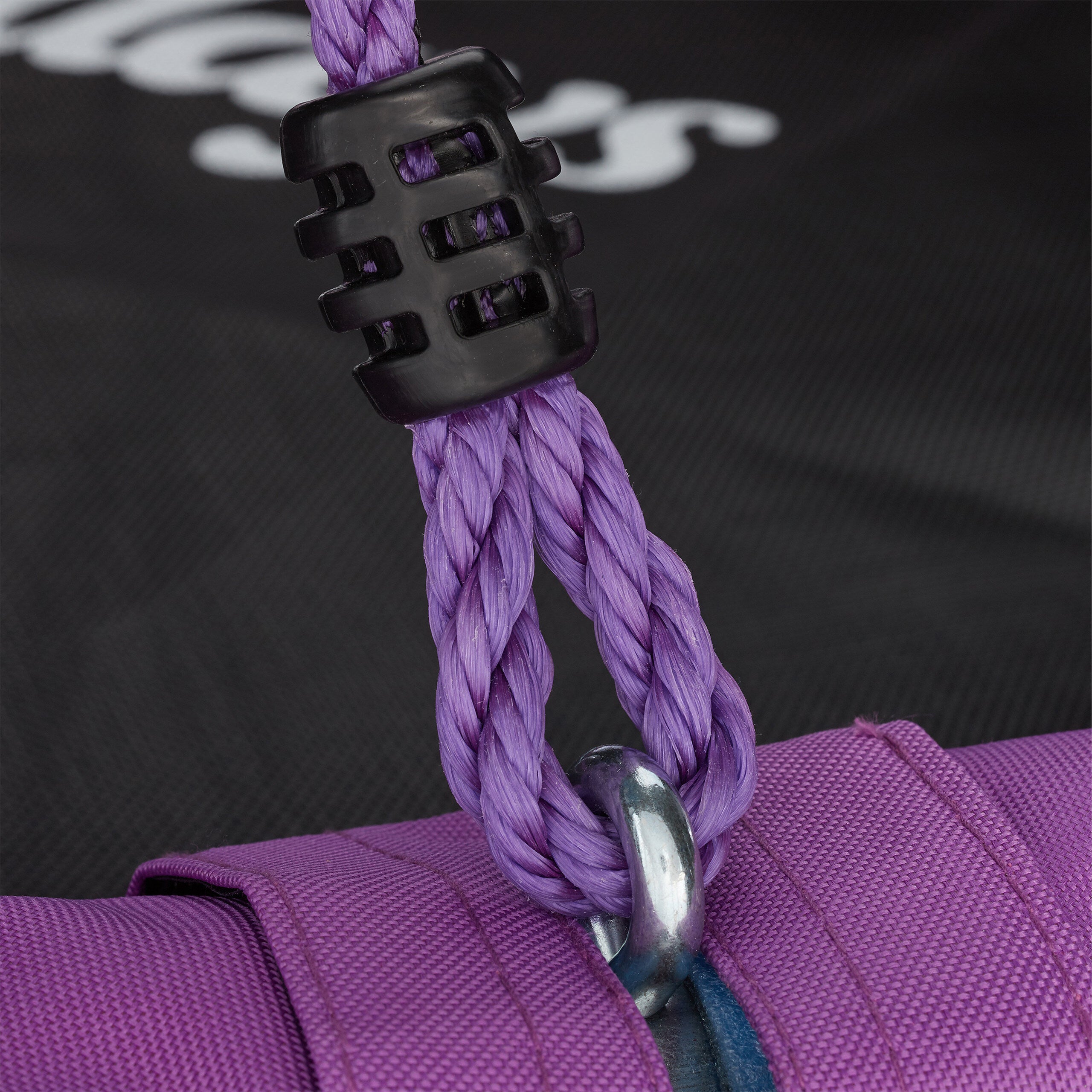 Balançoire nid d'oiseau rond 110 cm à suspendre enfant adulte jardin extérieur Ø 110 cm, 100 kg, violet, Relaxdays - 5