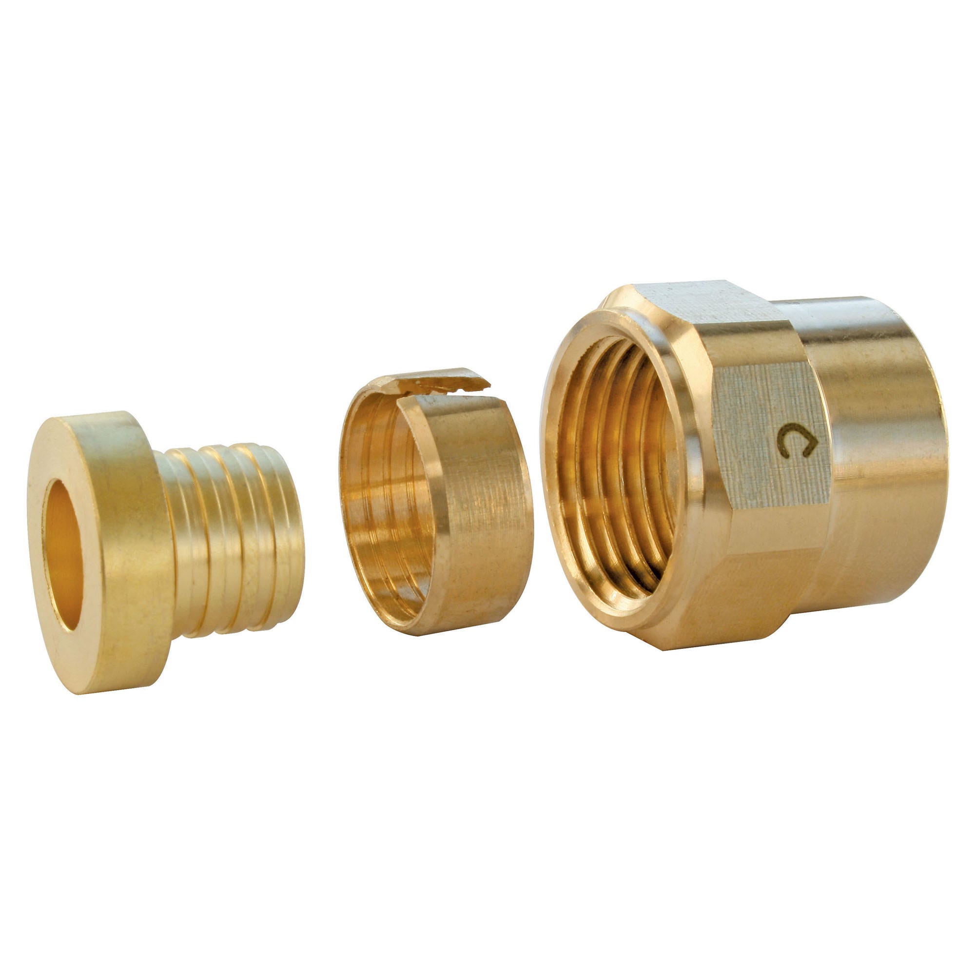 Somatherm For You Straight Compression Screw Connector For PER Tube