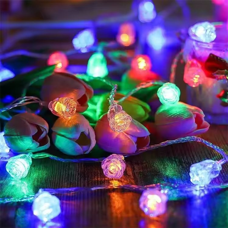 Girlanda świetlna 10 m 80 LED - Girlanda świetlna migająca z wtyczką 220 V, lampki do sypialni na przyjęcia, dekoracja domu