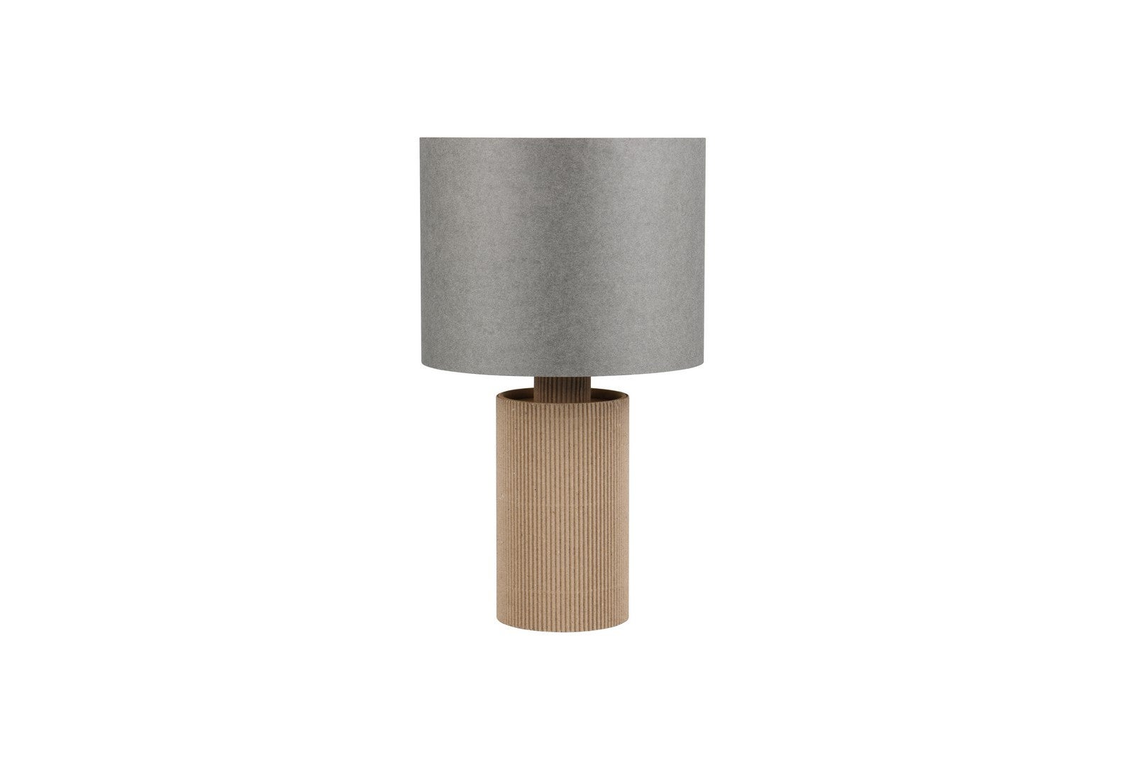 Lampa stołowa ozdobna okrągła Ø16cm szaro-brązowa do salonu 1xE14 40W CANIO Trio