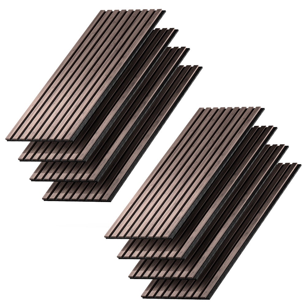 Vicco Panele ścienne Akustikpaneel, Orzech/brąz, 8 sztuk