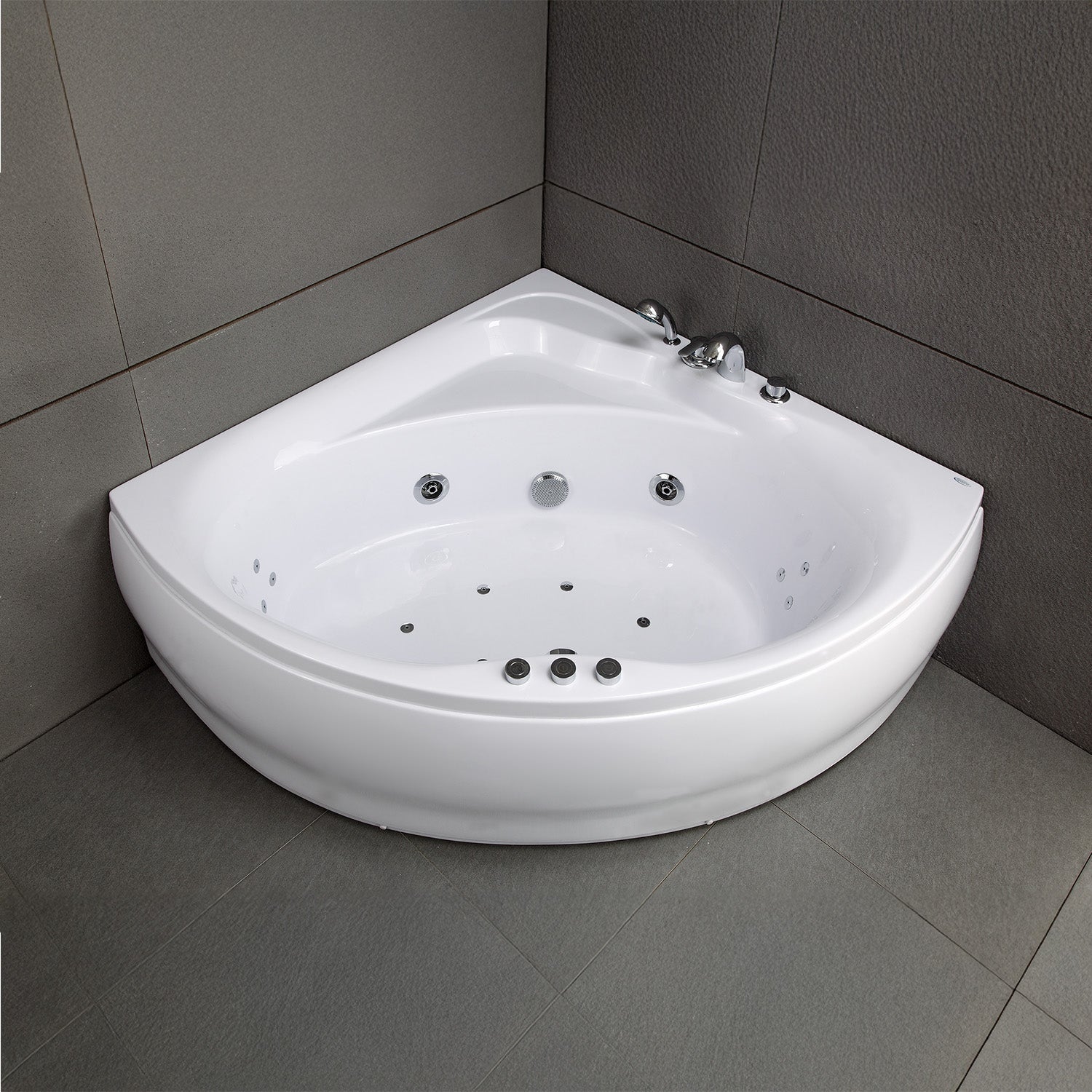 Bañera hidromasaje maldives jets (blanco) l135 x l135 x h54 cm, by spalina